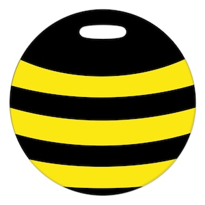 Luggage Tag - Bee - Round Large Plastic Bag Tag