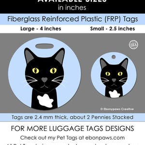 Luggage Tag Piggy 2.5 inch or 4 Inch Round Plastic Bag ID Tag image 3