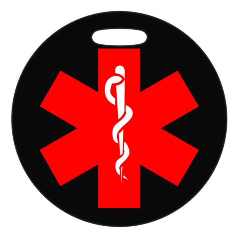 Red Medical Symbol Medical ID 4 Inch or 2.5 Inch Round Etsy