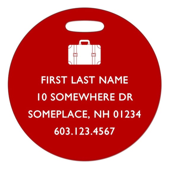 NOVAGO Etiquette à Bagages/étiquette Valise - Keep Calm - Violet