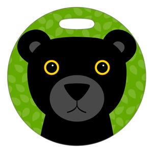 Bagageetikett - Black Panther - Stor rund plastetikett i plast (2,5 tum eller 4 tum)