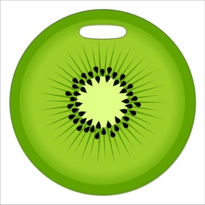Gepäckanhänger - Kiwi - 2,5 Zoll oder 4 Zoll großer runder Kunststoffanhänger