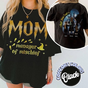 Custom Manager Of Mischief Mom Shirt, Best Mom Ever, Magical Mom T-Shirt, Funny Mom Tee, Mama Shirt, Fantastic Mama Shirt, Wizard Mom