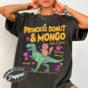 Princess Donut & Mongo Shirt , New Achievement Shirt, Dungeon Crawler Carl T Shirt, Bookish Apparel for Book Lovers