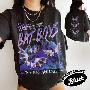 The Bat Boys Comfort Colors Shirt, Wings And Weapons Tour T-Shirt, Night Court Inspired Fan, Fantasy Book Merch, Dark Fantasy Reader 2 Sided