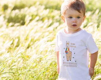 T-shirt con animali dell'alfabeto per bambini Aa è per Alpaca