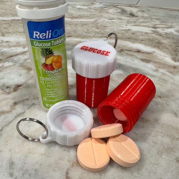 Emergency Glucose Keychain (2 pack!!)