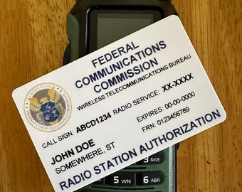 Radio Station ID Card (Novelty)