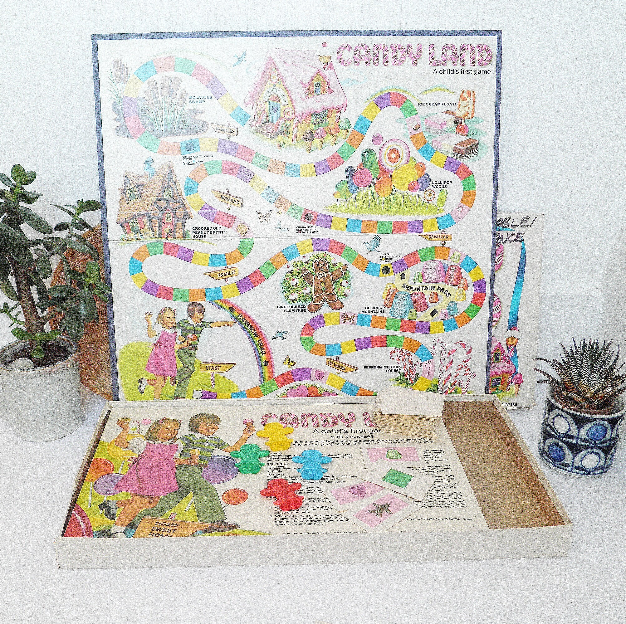 Vintage 1978 Milton Bradley Candy Land Board Game Nostalgia Kids Fun 1970s 70's Retro Complete Toy A Child's First Game MB