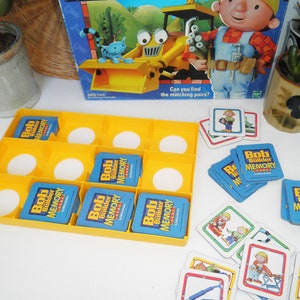 Vintage 2001 Bob the Builder MEMORY Game MB Milton Bradley Nostalgia ...