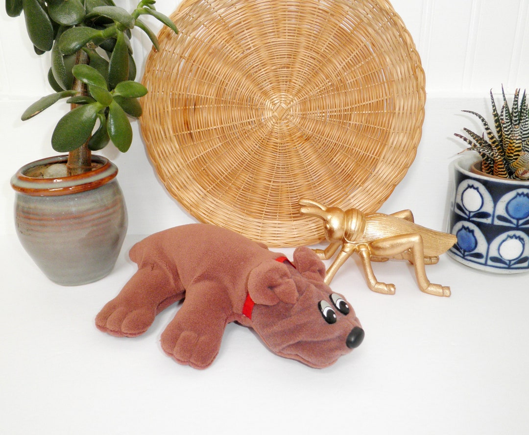 Vintage 1980s Pound Puppy RUMPLE SKINS Mini Plush 80's Toy Nostalgic Tonka  Pound Puppies Brown Dog Plushie Australia