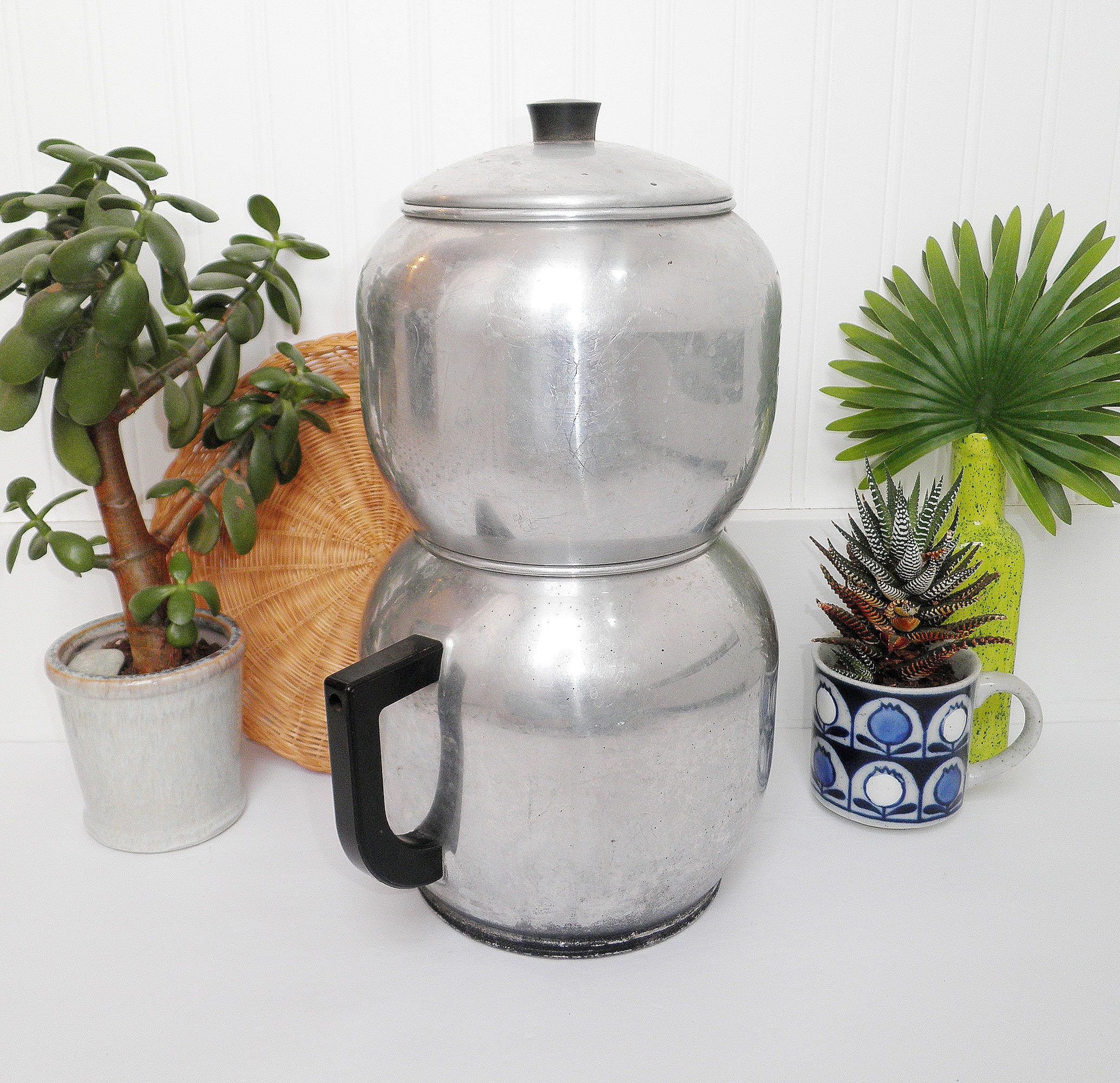 Vintage 1950s West Bend Aluminum Co. 18 Cup Kwik Drip Coffee