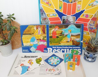 Vintage 1977 Walt Disney Productions Presents The Rescuers Board Game 1970s Nostalgia Parker Brothers No. 139 Children&#39;s Toy Movie Tie In