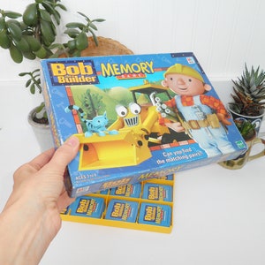 Vintage 2001 Bob the Builder MEMORY Game MB Milton Bradley Nostalgia ...