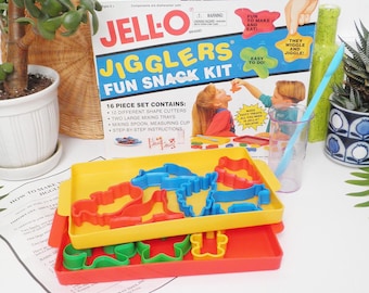 Vintage 1991 Jell-o Jigglers Fun Snack Kit 19 Piece Set 1990s