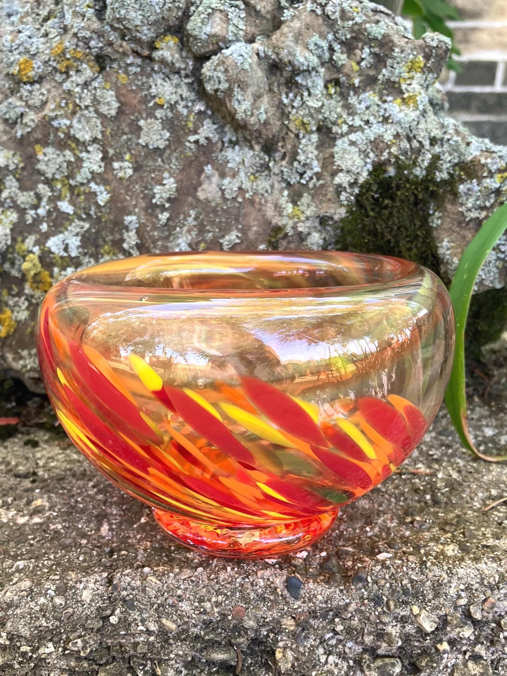 Murano Glass Yellow Bowl - Etsy