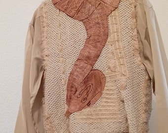Robe de créateur 2 pièces accrocheuse, une tenue vintage unique en son genre de la fin des années 1970