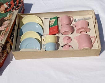 Vintage Seltenes Kinder Filterkaffee Set in Originalverpackung von Melitta aus den 1960er Jahren