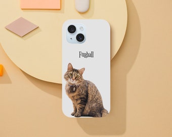 Personalisierte Handyhülle mit Haustierfoto + Name Personalisierte Handyhülle für Hund Personalisierte Handyhülle für Katzen iPhone Hülle Personalisierte Handyhülle für Katzen