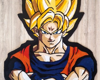 Tapis Son Goku saiyan, super saiyan, tapis Son Goku