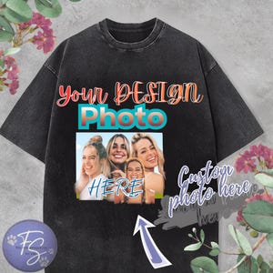 Custom Photo Shirt ,Personalized Logo Tee, Photo Print Front Back, Custom Name Text Shirt, Custom Gift Tee