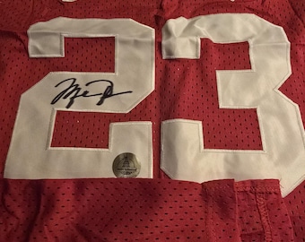 Michael Jordan Chicago Bulls Signed ALL-STARS Feb 12, 1989 JERSEY Hologram Authenticated