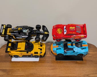 Dual Angled Desktop Display Stand For Lego Speed Champions