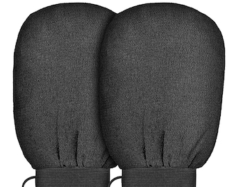 GoodBeauty 2 Pack Shower Exfoliating Gloves Bath Massage Scrubbing, Shower Exfoliating Mitt for Men Women Shower Body Scrub