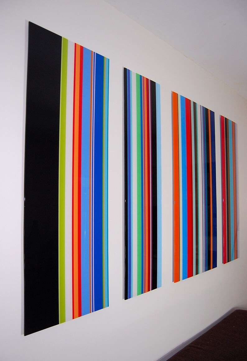 Big Striped Modern Wall Art image 2