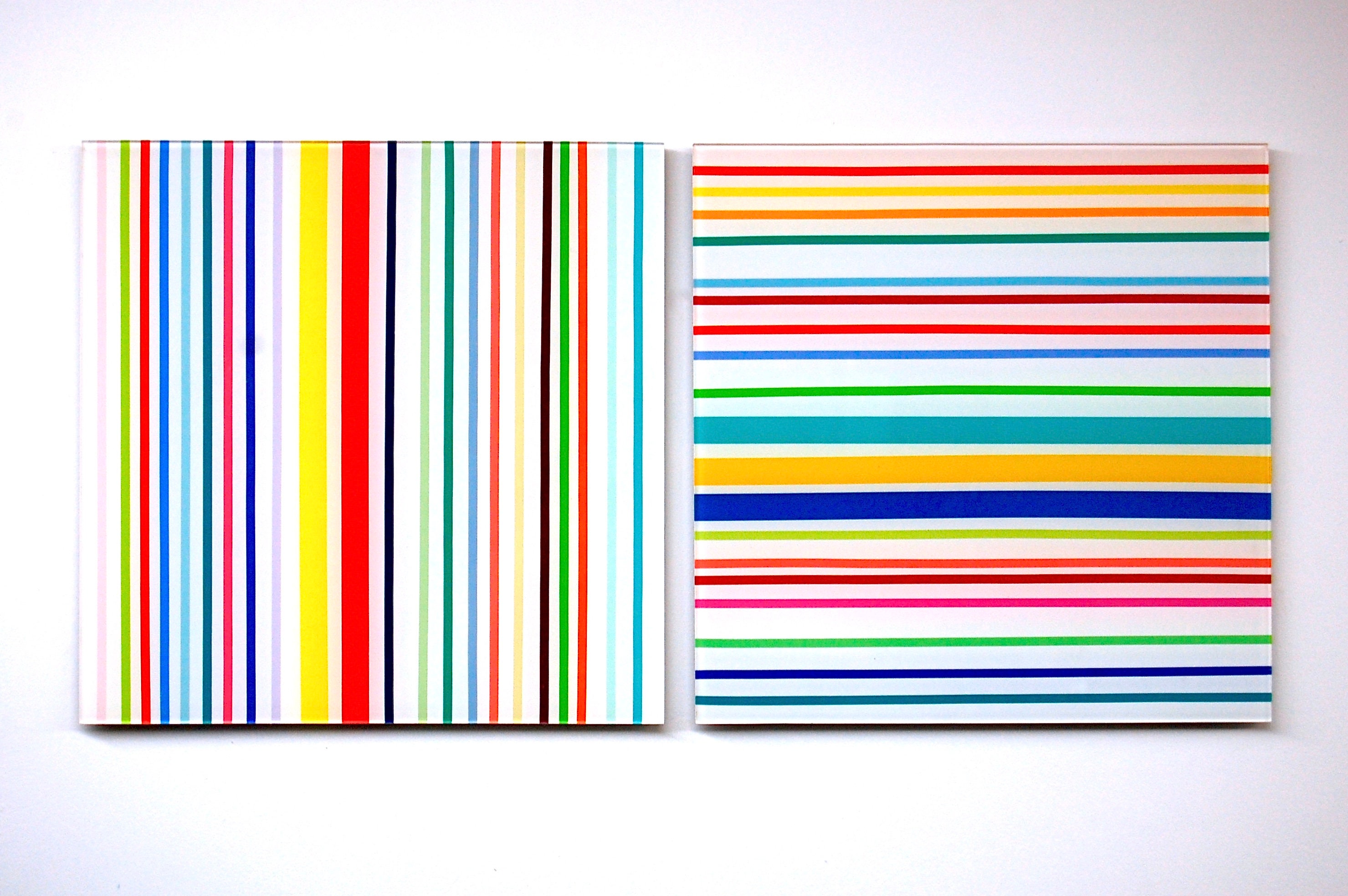 Two piece modern stripes wall sculpture | Etsy