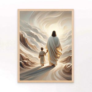 Adventures with Jesus, Christian Painting, Jesus with Boy, Picture of Christ, LDS Wall Art, Bible Art, Jesus with Kids, Christian Wall Art