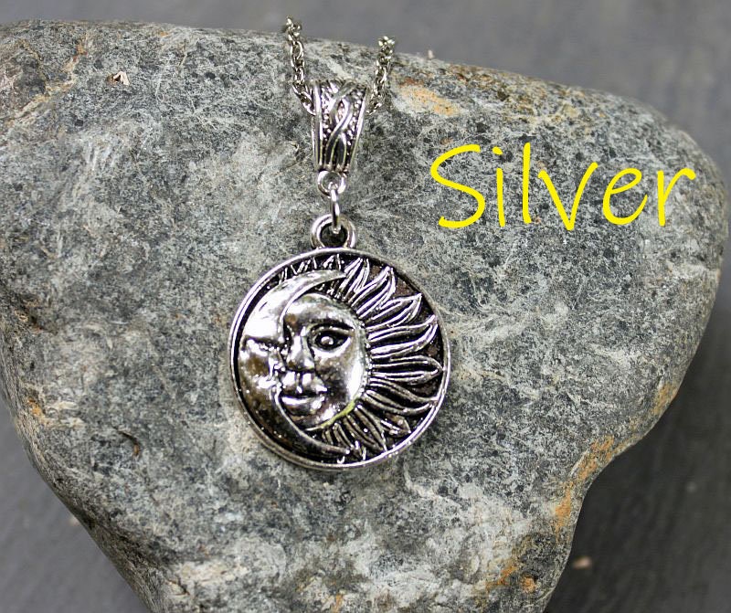 SOL Celestial Sun Moon Necklace, Gold or Silver, Crescent Moon, Solar Rays, Moon Face, Sun Face, Mens Jewelry, Unisex, Astronomy, Space - Etsy SOL Celestial Sun Moon Necklace, Gold or Silver, Crescent Moon, Solar Rays, Moon Face, Sun Face, Mens Jewelry, Unisex, Astronomy, Space - Etsy