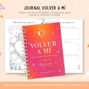 Journal de Escritura Terapéutica para Mujeres | Volver a Mí | Amor Propio y Autoconocimiento