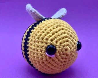 Crochet Bee Plushie | Handmade |Amigurumi | Gift for Her | Soft Toy