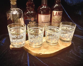 Dow Jones Whisky Glasses (Set of 4) - Stock Market Investor Gift