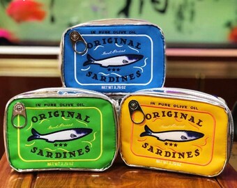 Trousse de maquillage sardine en conserve amusante | Trousse à cosmétiques | Organisateur de cosmétiques | Trousse de toilette | Trousse de voyage | Essentiels de voyage | Cadeau fête des mères