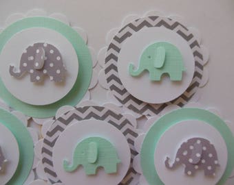 Mint Cupcake Topper Etsy