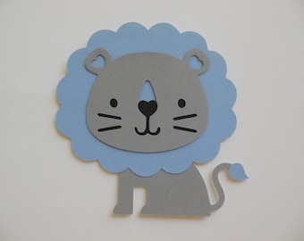 Lion Cutout - Safari or Zoo Animal - Chid Birthday Party Decoration - Baby Shower Decorations - Gender Reveal Party Decor - Set of 1