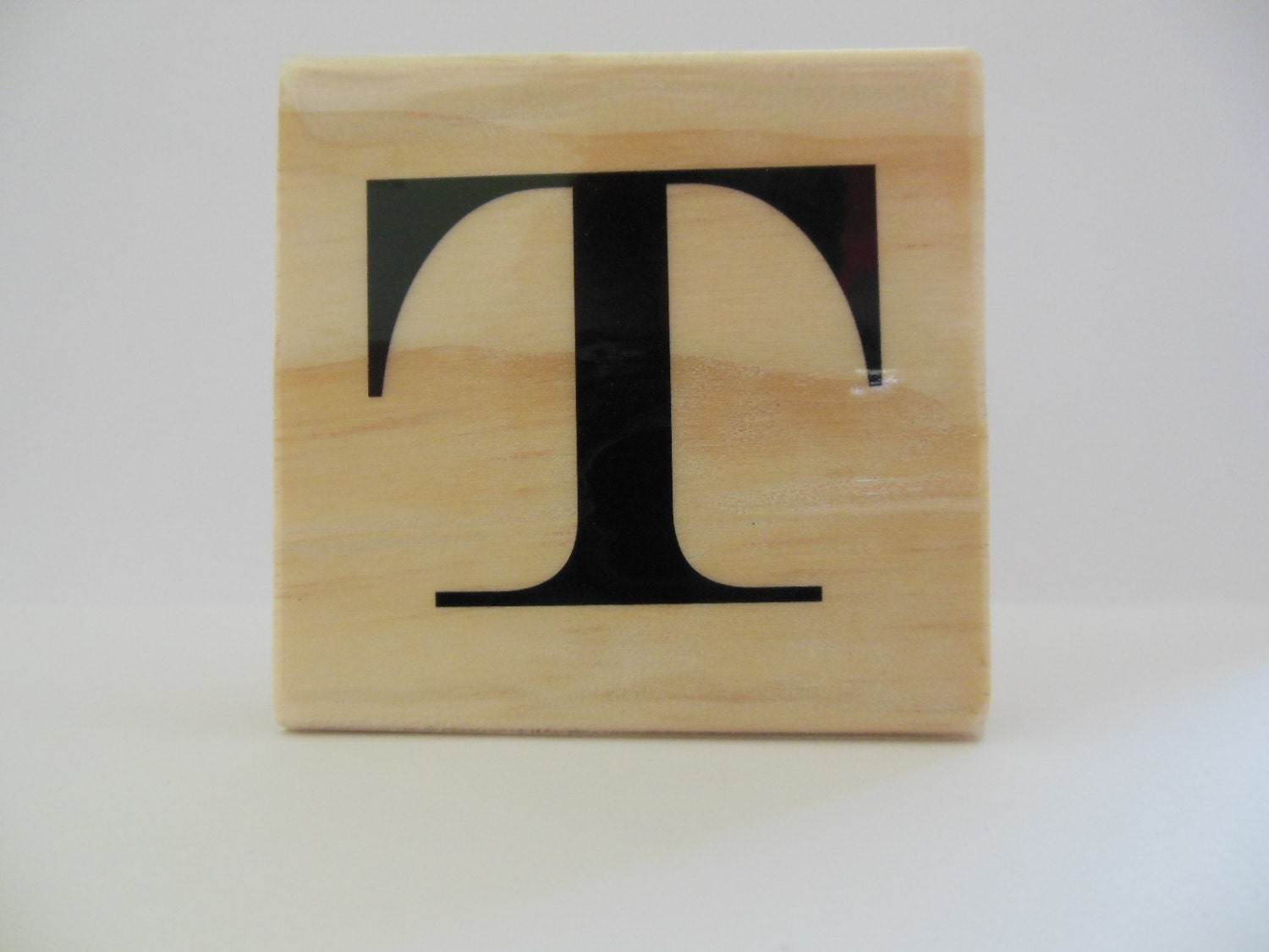 Letter T Rubber Stamp Bamboo Breeze Collection Alphabet Letter T Stamp