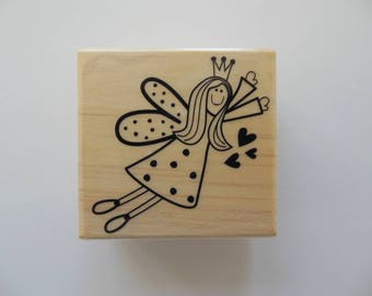 Angel Princess Stamp - Rubber Stamp