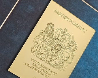 Engraved Passport Travel Acrylic Cake Charm Acrylic Passport Cake Topper Decorations