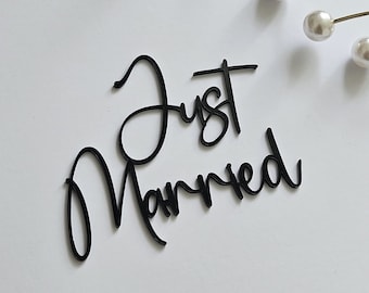 Just Married Acrylic Cake Toppers Just Married Acrylic Toppers Just Married Cake Decorations