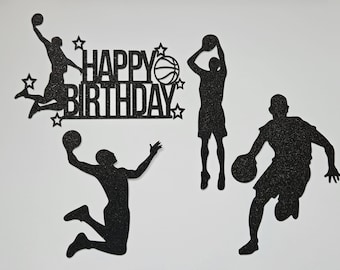 Basketbal Sport Verjaardag Glitter Taart Topper Taart Decoratie Basketbal!!!