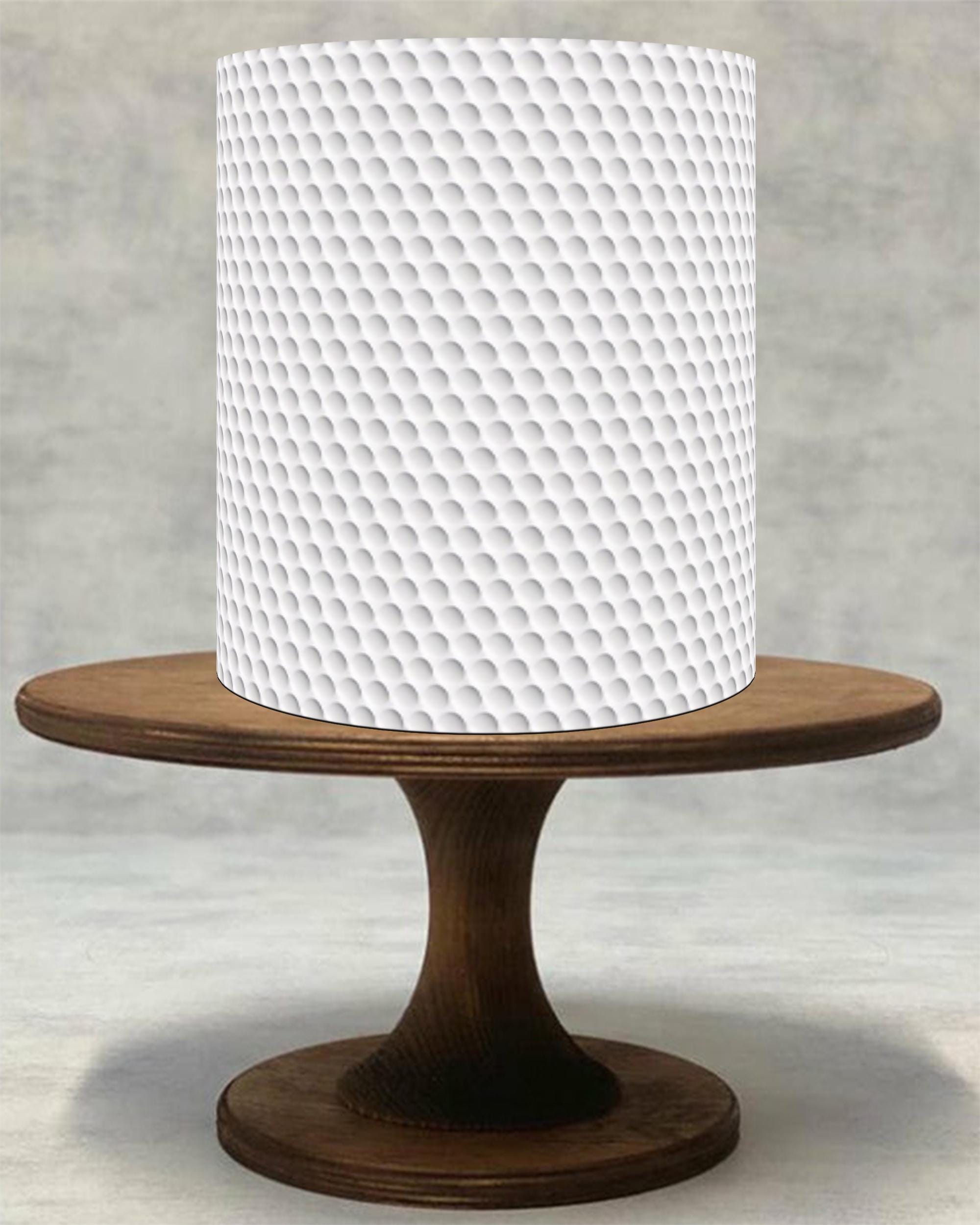 White Textured Edible Cake Wrap, Embossed Dot Pattern Cake Topper ...