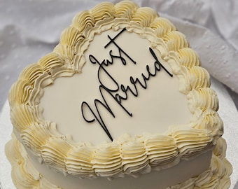 Just Married Acrylic Cake Toppers Just Married Acrylic Toppers Just Married Cake Decorations