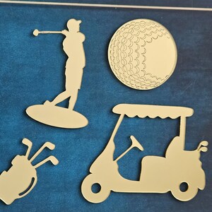 ゴルフセット ケーキチャーム アクリル ゴルフセット 誕生日ケーキトッパー デコレーション