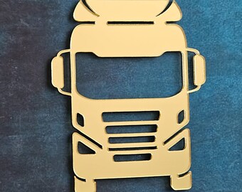 Truck Acrylic Cake Charm Lorry HGV Acrylic Cake Topper Decorations