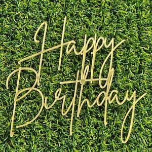 Alles Gute zum Geburtstag-Kuchenanhänger aus Acryl. Alles Gute zum Geburtstag-Kuchenaufsatz, Dekorationen aus Acryl. Alles Gute zum Geburtstag