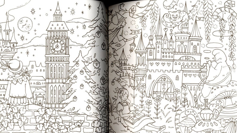 Eriy's World Heritage Coloring Book Japanese Coloring | Etsy