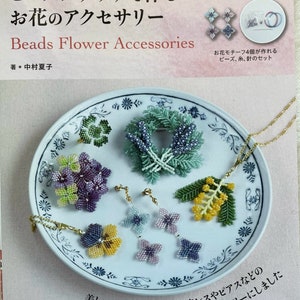 Beads Stitch Flowers Accessories - Japanese craft book